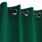 Sunbrella Canvas Forest Green Outdoor Curtain with Grommets