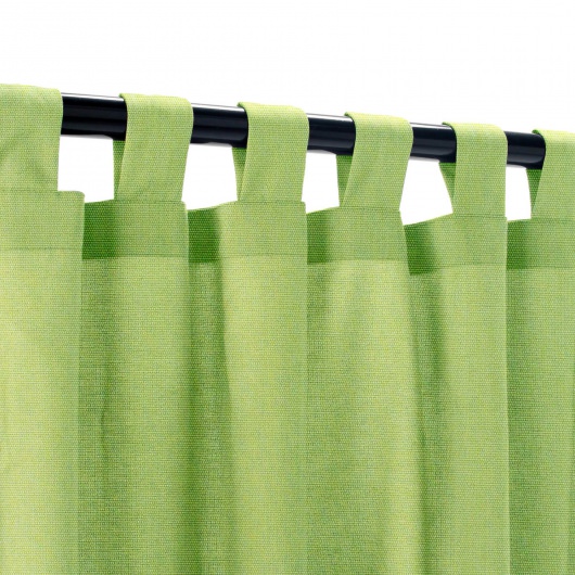 Sunbrella Canvas Gingko Outdoor Curtain Custom Length with Tabs