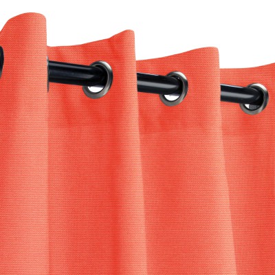 Sunbrella Canvas Melon Outdoor Curtain with Grommets