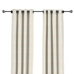 Sunbrella Canvas Natural Outdoor Curtain with Grommets