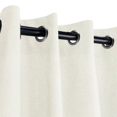 Sunbrella Canvas Natural Outdoor Curtain with Grommets