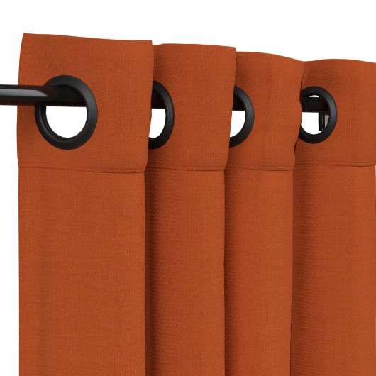 Sunbrella Canvas Rust Outdoor Curtain