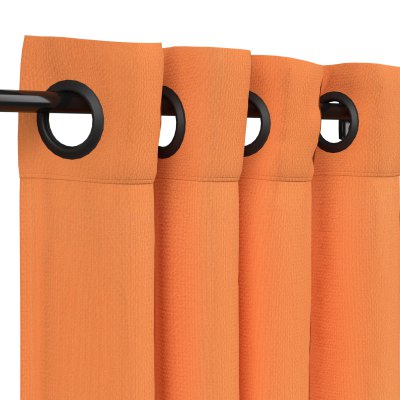 Sunbrella Canvas Tuscan Outdoor Curtain with Grommets