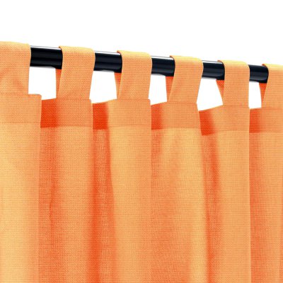 Sunbrella Canvas Tuscan Outdoor Curtain Custom Length with Tabs