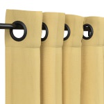 Sunbrella Canvas Wheat Outdoor Curtain with Grommets