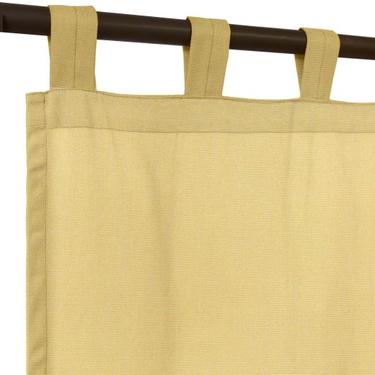 Sunbrella® Canvas Wheat with Tabs - 50 in. x 108 in.