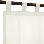 Sunbrella® Canvas White with Tabs - 50 in. x 84 in.