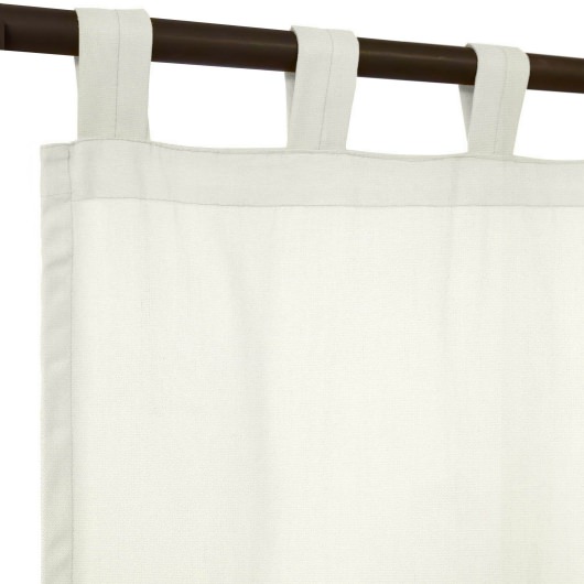 Sunbrella® Canvas White with Tabs - 50 in. x 84 in.