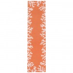 Capri Coral Border Coral Outdoor Rug