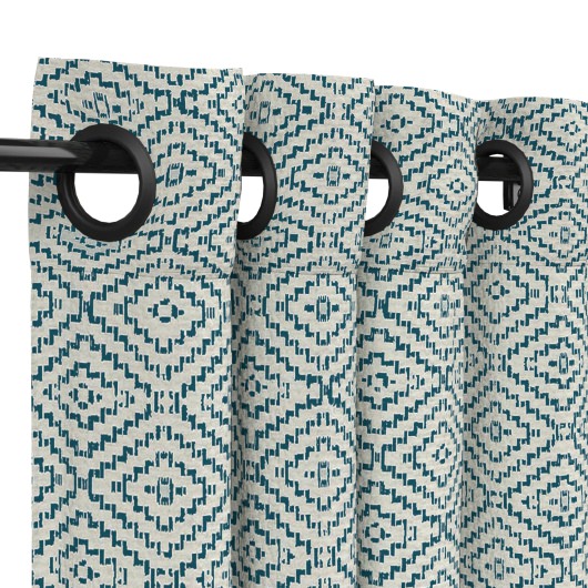 Sunbrella Canvas Buttercup Outdoor Curtain with Grommets