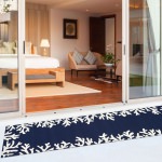 Capri Coral Border Indoor/Outdoor Rug - Navy