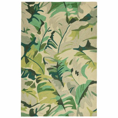 Capri Palm Leaf Indoor/Outdoor Rug - Green