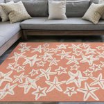 Capri Starfish Indoor/Outdoor Rug - Coral