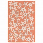 Capri Starfish Indoor/Outdoor Rug - Coral
