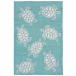 Capri Turtle Indoor/Outdoor Rug - Aqua