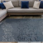 Carmel School of Fish Indoor/Outdoor Rug - Navy