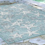 Carmel Starfish Indoor/Outdoor Rug Aqua