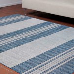 Carmel Stripe Navy Indoor/Outdoor Rug