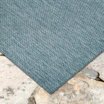Carmel Texture Stripe Indoor/Outdoor Rug - Aqua