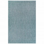 Carmel Texture Stripe Indoor/Outdoor Rug - Aqua