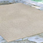Carmel Texture Stripe Sand Indoor/Outdoor Rug