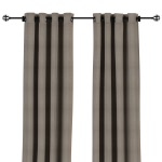 Sunbrella Cast Shale Outdoor Curtain with Grommets