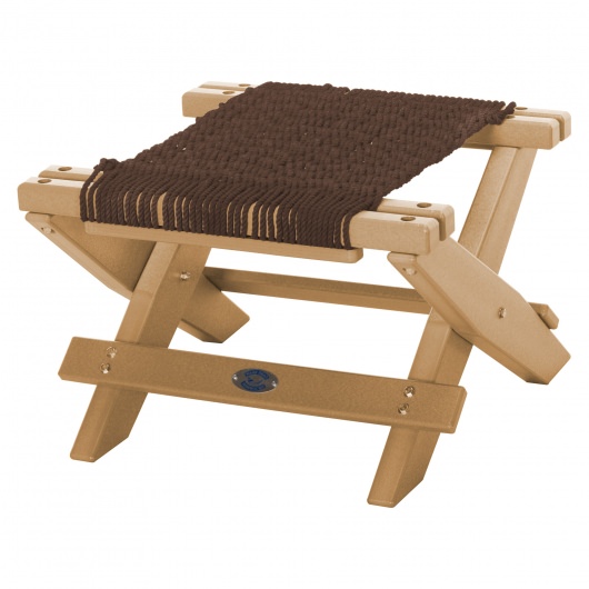 DURAWOOD® Poly Cedar Folding DURACORD® Rope Footstool