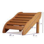 DURAWOOD® Poly Footrest - Cedar