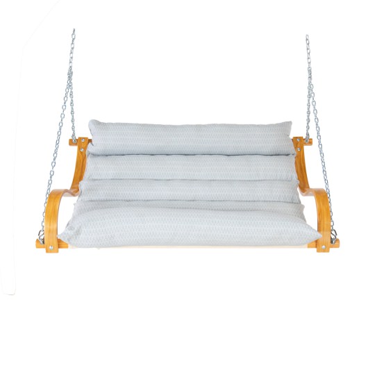 Curved Oak Double Deluxe Sunbrella Cushion Swing