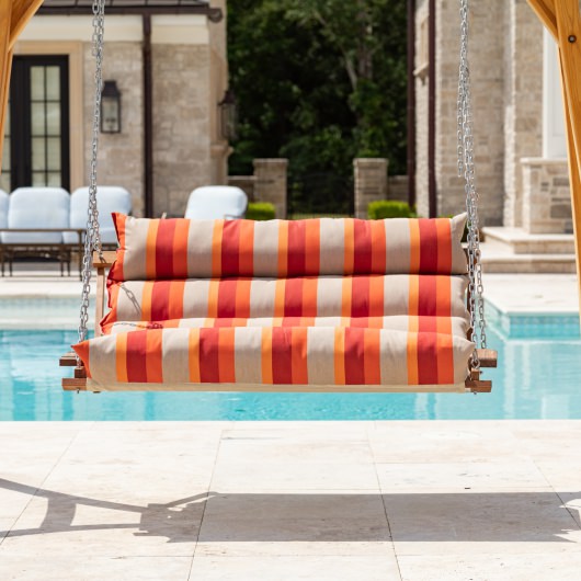 Sunbrella Gateway Tamale Cumaru Cushioned Double Swing