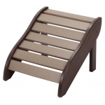 DURAWOOD® Poly Footrest - Chocolate and Weatherwood