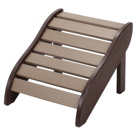 DURAWOOD® Poly Footrest - Chocolate and Weatherwood