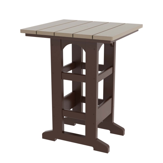 DURAWOOD® Poly Square Counter Height Table - 28 in. x 26 in.