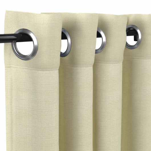 Sunbrella® Linen Canvas with Nickel Grommets - 50 in. x 96 in. w/ Stabilizing Grommets