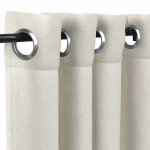 Sunbrella® Canvas Natural with Nickel Grommets - 50 in. x 120 in. w/ Stabilizing Grommets