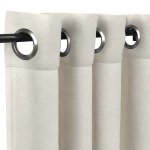 Sunbrella® Canvas Natural with Satin Nickel Grommets - 50 in. x 108 in.