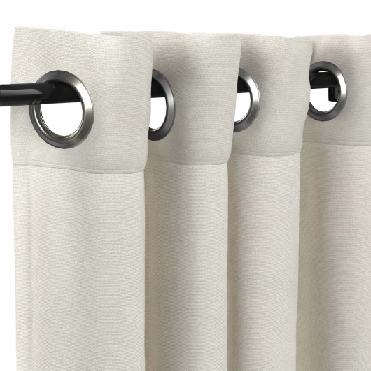 Sunbrella® Canvas Natural with Satin Nickel Grommets - 50 in. x 108 in.