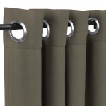 Sunbrella® Canvas Taupe with Nickel Grommets - 50 in. x 96 in.