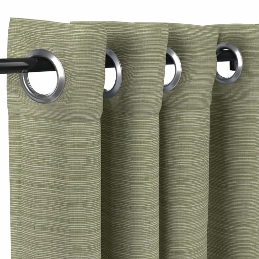 Sunbrella® Dupione Laurel Grommeted with Stabilizing Grommets - 50 in. x 108 in.
