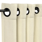Sunbrella®  Spectrum Eggshell with Dark Gunmetal Plated Grommets - 50 in. x 120 in.