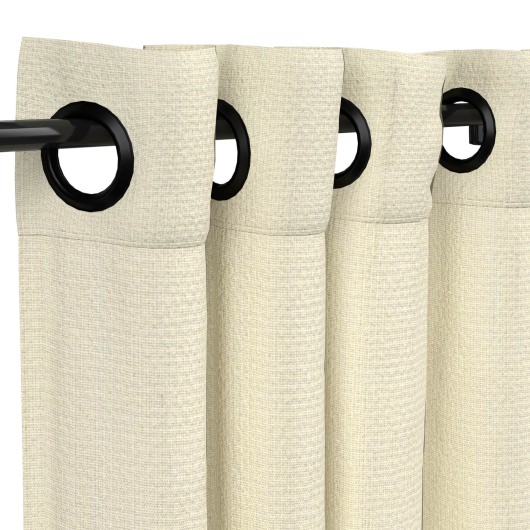 Sunbrella®  Spectrum Eggshell with Dark Gunmetal Plated Grommets - 50 in. x 120 in.
