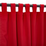 Sunbrella® Canvas Jockey Red with Tabs - 50 in. x 120 in.