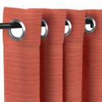 Sunbrella® Dupione Papaya with Nickel Plated Grommets - 50 in. x 108 in.