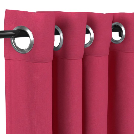 Sunbrella® Canvas Hot Pink with Nickel Plated Grommets - 50 in. x 96 in.