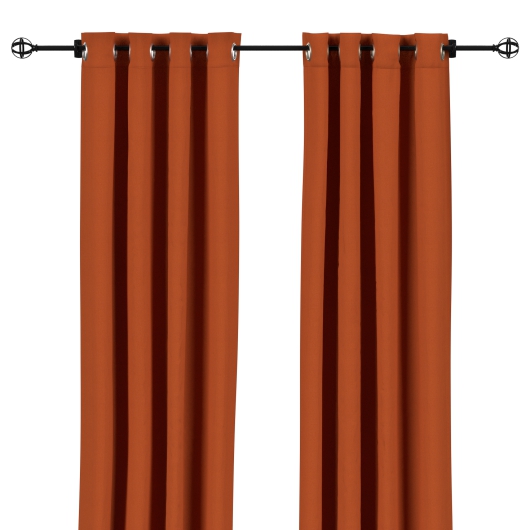 Sunbrella Canvas Rust Outdoor Curtain