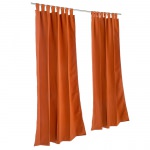 Sunbrella Canvas Rust Outdoor Curtain