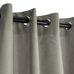 Sunbrella Spectrum Dove Outdoor Curtain with Grommets