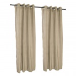 Sunbrella Cast Tinsel Outdoor Curtain with Grommets