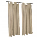 Sunbrella Cast Tinsel Outdoor Curtain with Grommets