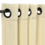 Sunbrella® Canvas Vellum with Dark Gunmetal Grommets - 50 in. x 96 in.